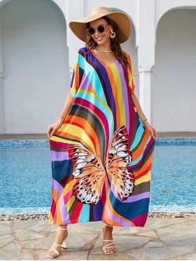 Butterfly Design Chiffon Dress 